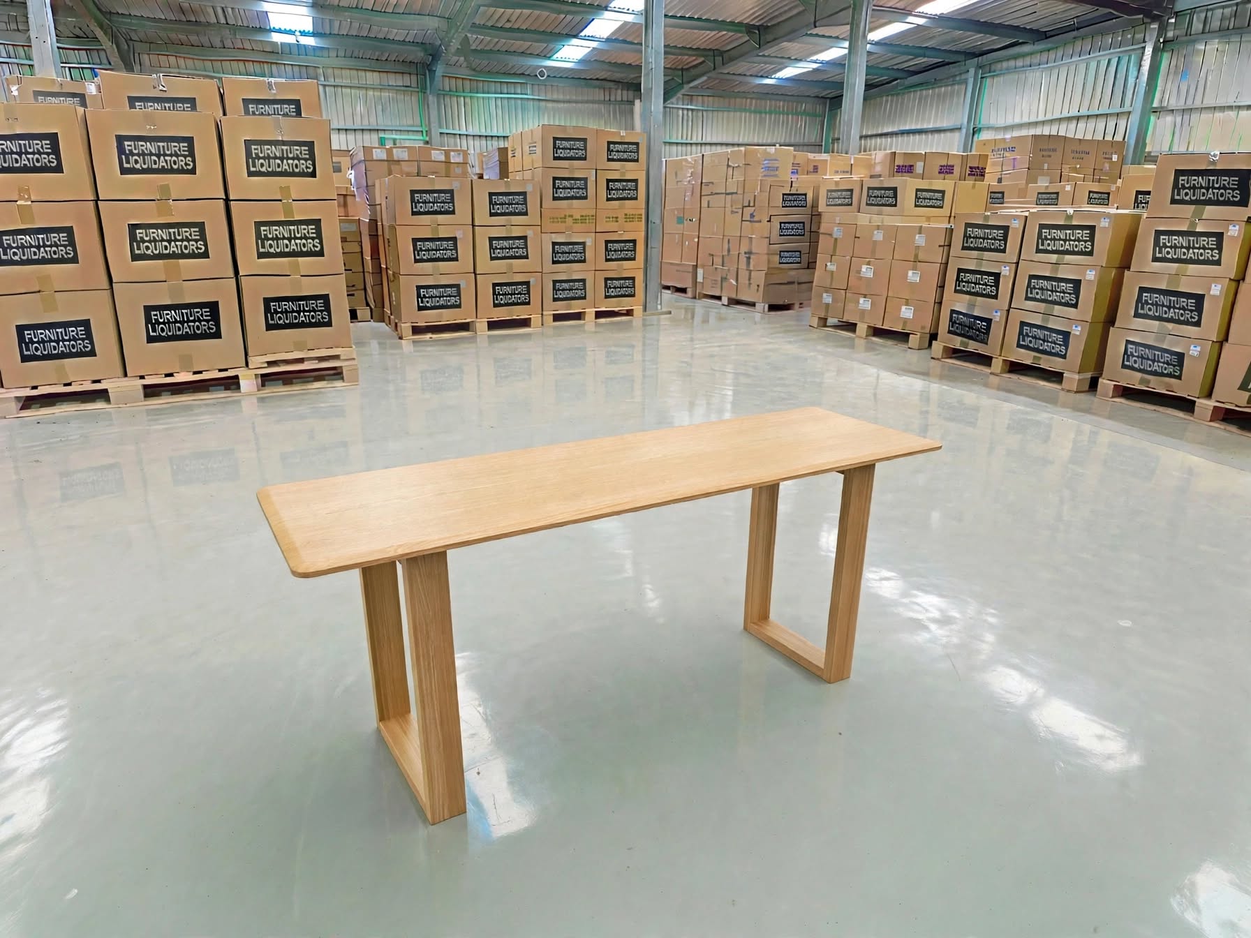 Mitcham Hall table in Natural Tassie Oak Dining Range