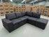 Denzo RHF Chaise Lounge With Trundle Bed & Storage Ottoman Soft Black Rhino
