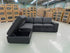 Denzo LHF Chaise Lounge With Trundle Bed & Storage Ottoman Soft Black Rhino