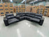 Arlo 6 Piece Modular Lounge dual motor recliners in black
