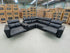 Arlo 6 Piece Modular Lounge dual motor recliners in black