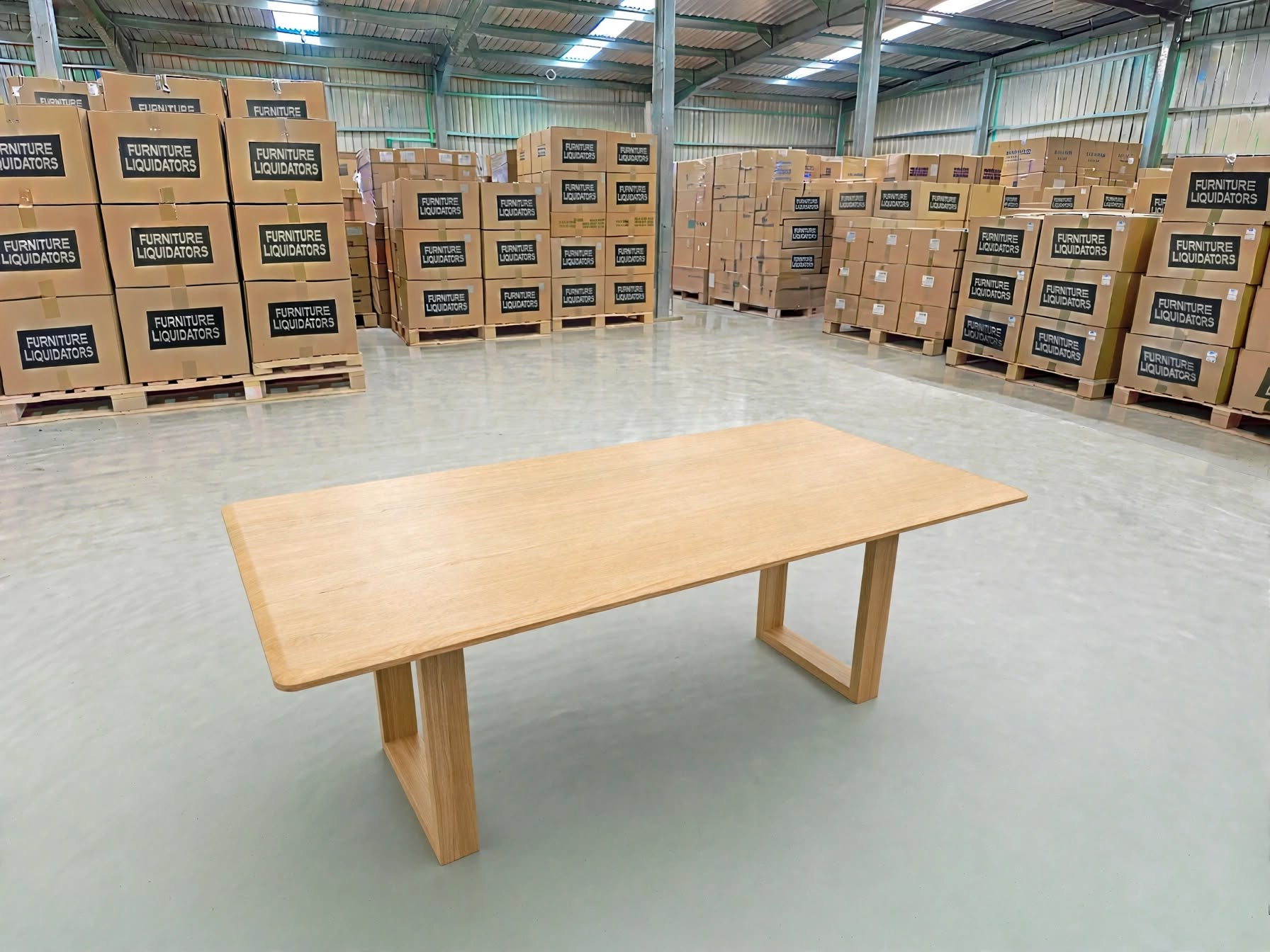 Mitcham 2400 Dining Table In Natural Tasmanian Oak