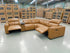 Arlo Modular Lounge With 2 Dual Motion Electric Recliners in Tan