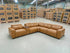 Arlo Modular Lounge With 2 Dual Motion Electric Recliners in Tan