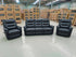 Barrett 3 Piece Leather Recliner Package In Black