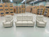 Barrett 3 Piece Leather Recliner Package In Grey