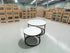 Stacy 2 PCE Coffee Table Set Sintered Stone Top Black Frame