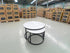 Stacy 2 PCE Coffee Table Set Sintered Stone Top Black Frame