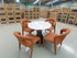 Stacy 5 PCE Round Dining Set Sintered Stone Top With Metal Legs