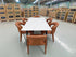 Stacy 7 PCE Dining Set Sintered Stone Top With Metal Legs