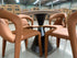 Stacy 5 PCE Round Dining Set Sintered Stone Top With Metal Legs
