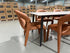 Stacy 7 PCE Dining Set Sintered Stone Top With Metal Legs