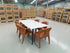 Stacy 7 PCE Dining Set Sintered Stone Top With Metal Legs