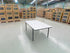 Stacy 1800x900 Sintered Stone Table Black Metal Frame