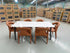 Stacy 7 PCE Dining Set Sintered Stone Top With Metal Legs