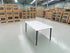 Stacy 1800x900 Sintered Stone Table Black Metal Frame