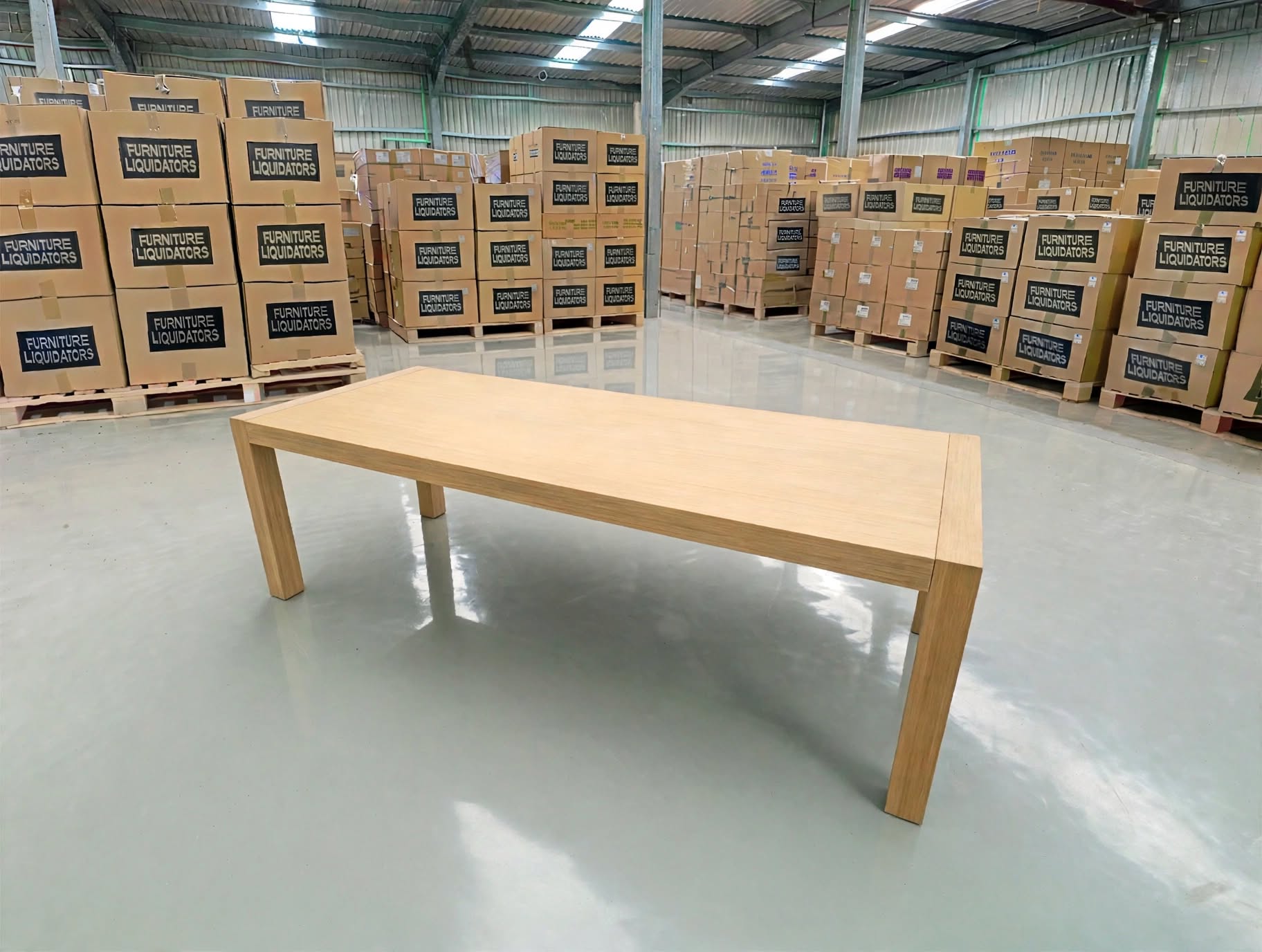 Beachport 2100 Dining Table In Wire Brush Finish