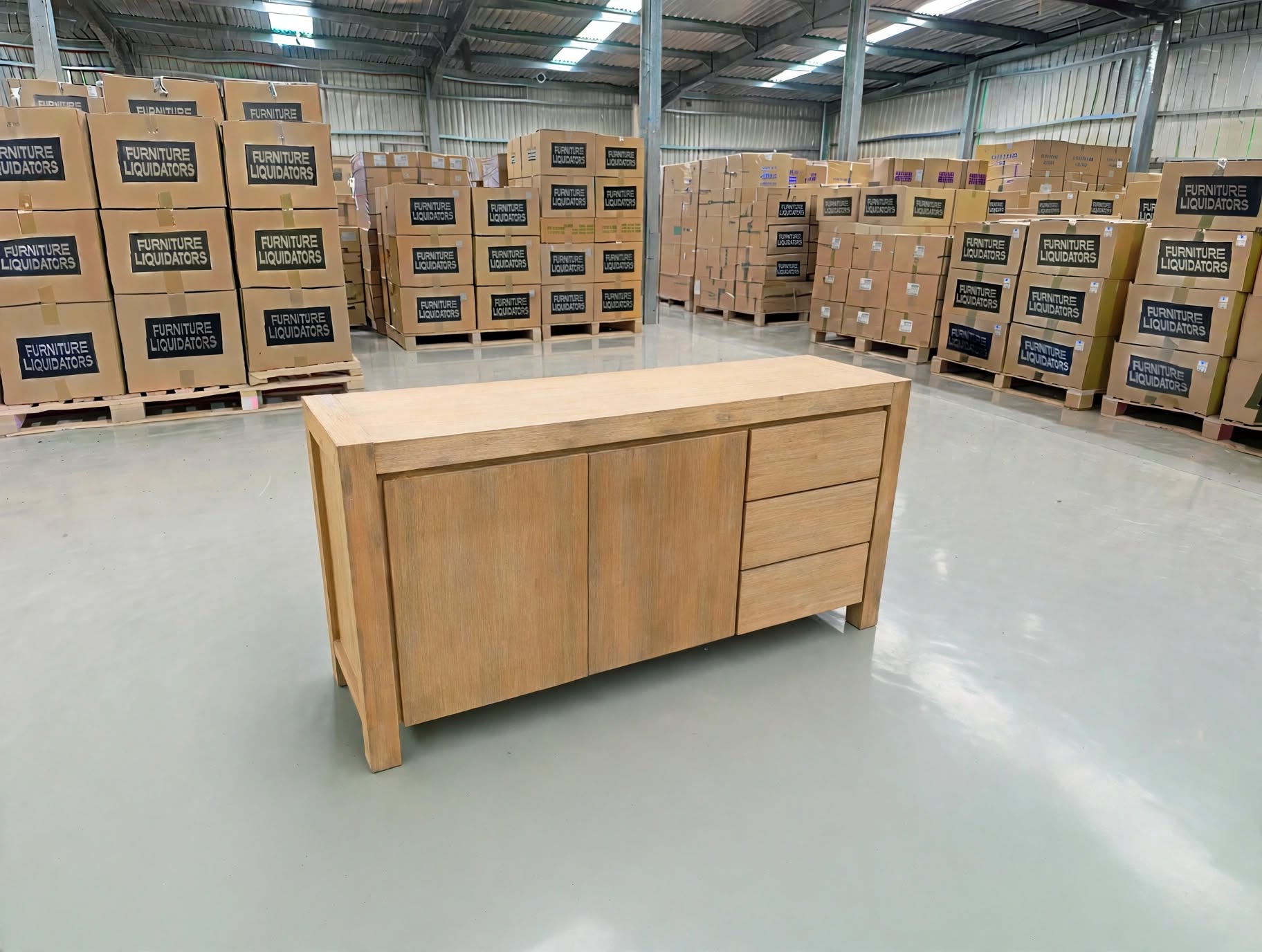 Beachport Buffet In Wire Brush Finish