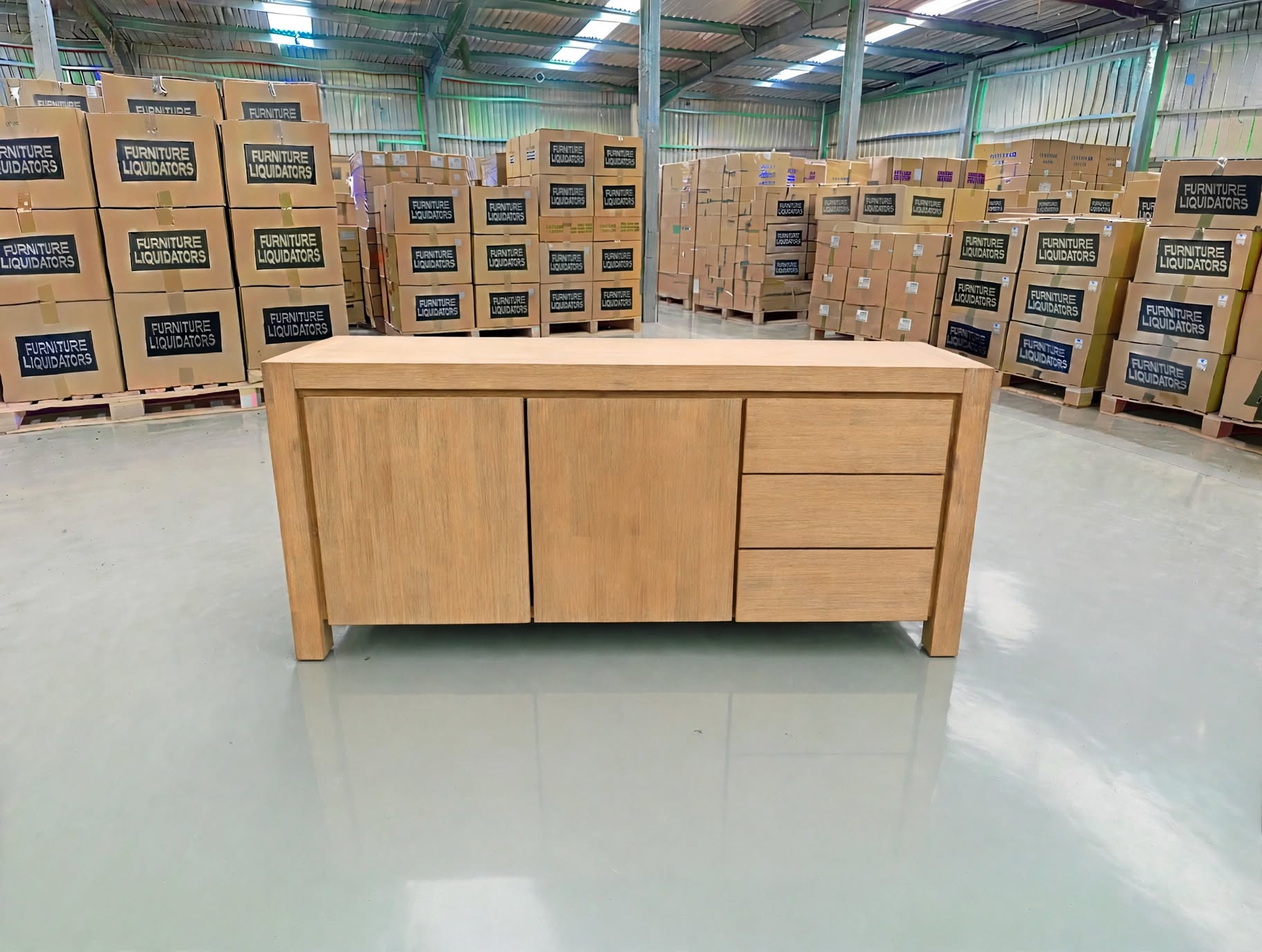 Beachport Buffet In Wire Brush Finish