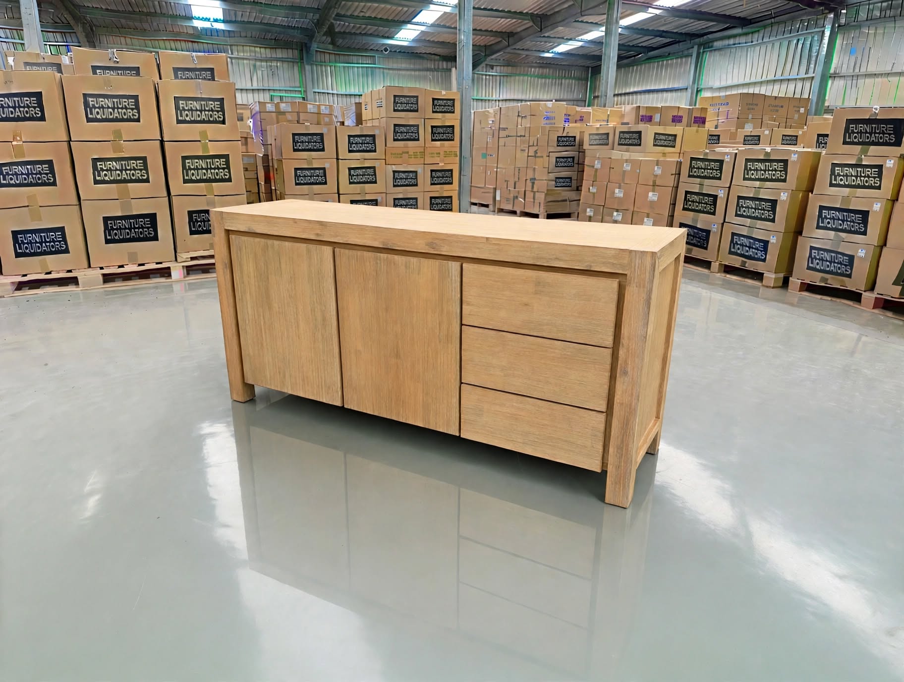 Beachport Buffet In Wire Brush Finish