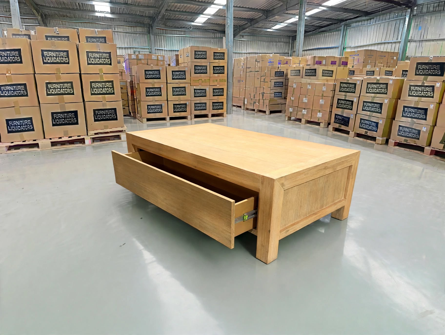 Beachport Coffee Table In Wire Brush