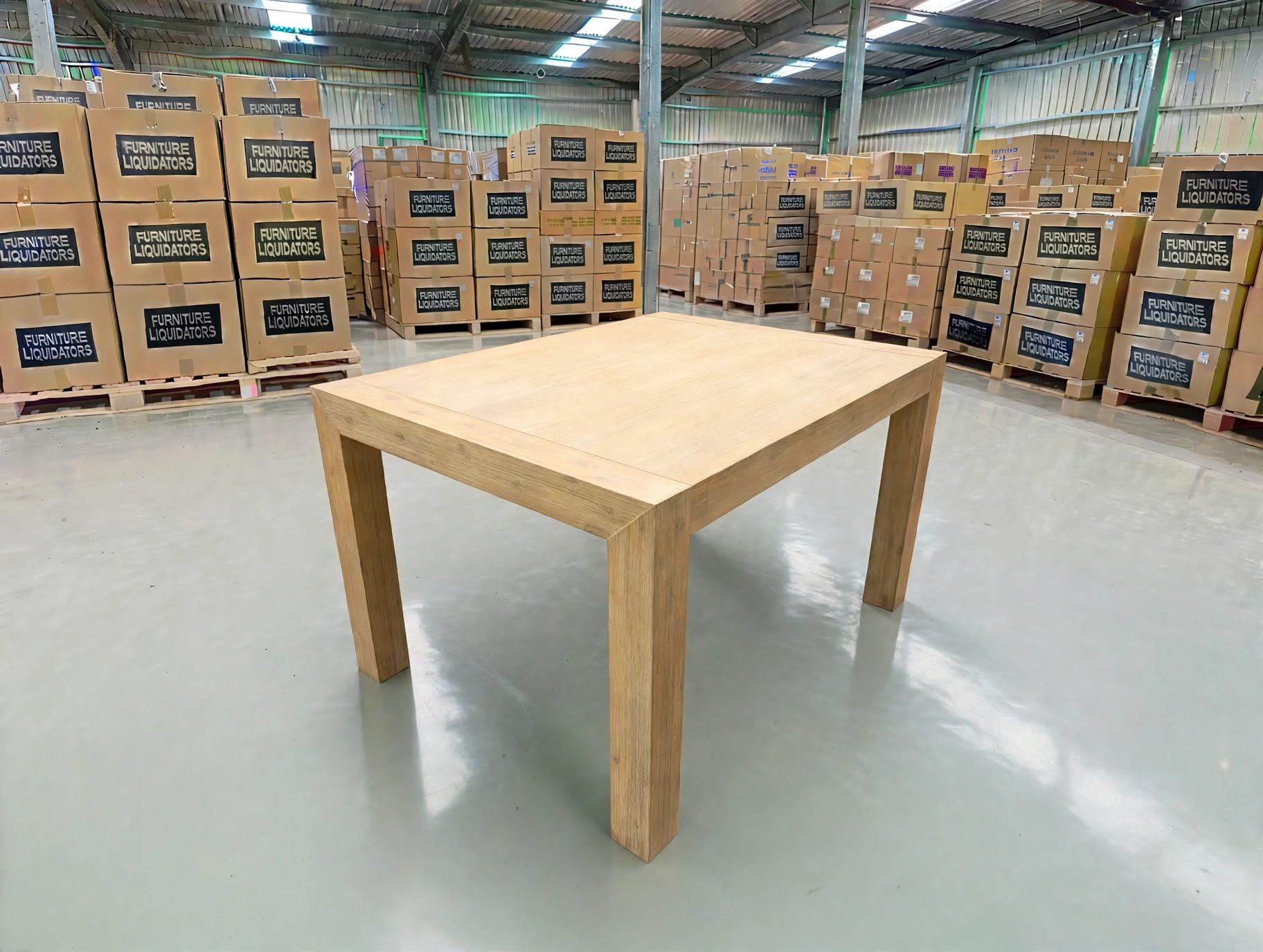 Beachport 1200 Dining Table In Wire Brush Finish
