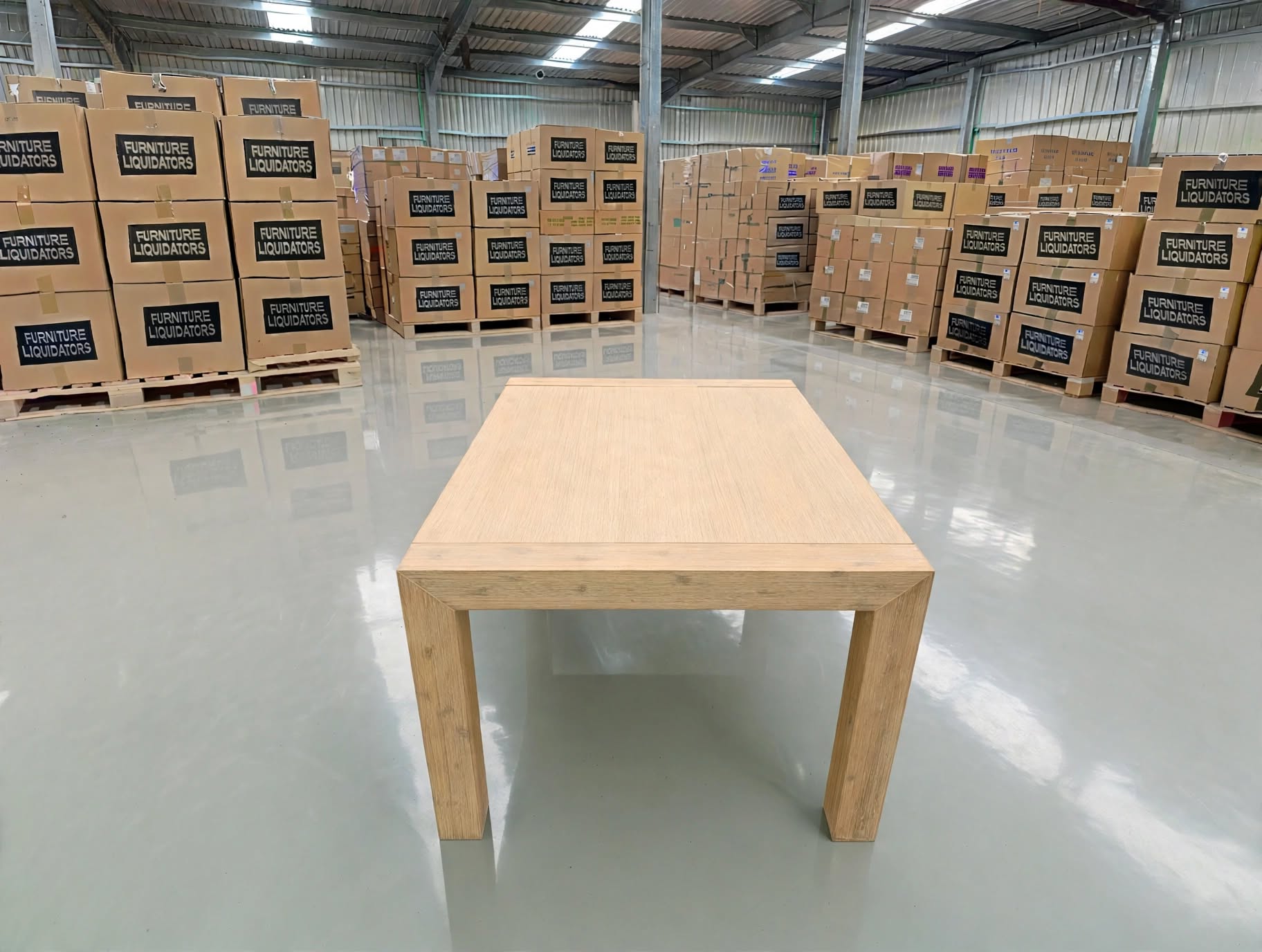 Beachport 1200 Dining Table In Wire Brush Finish