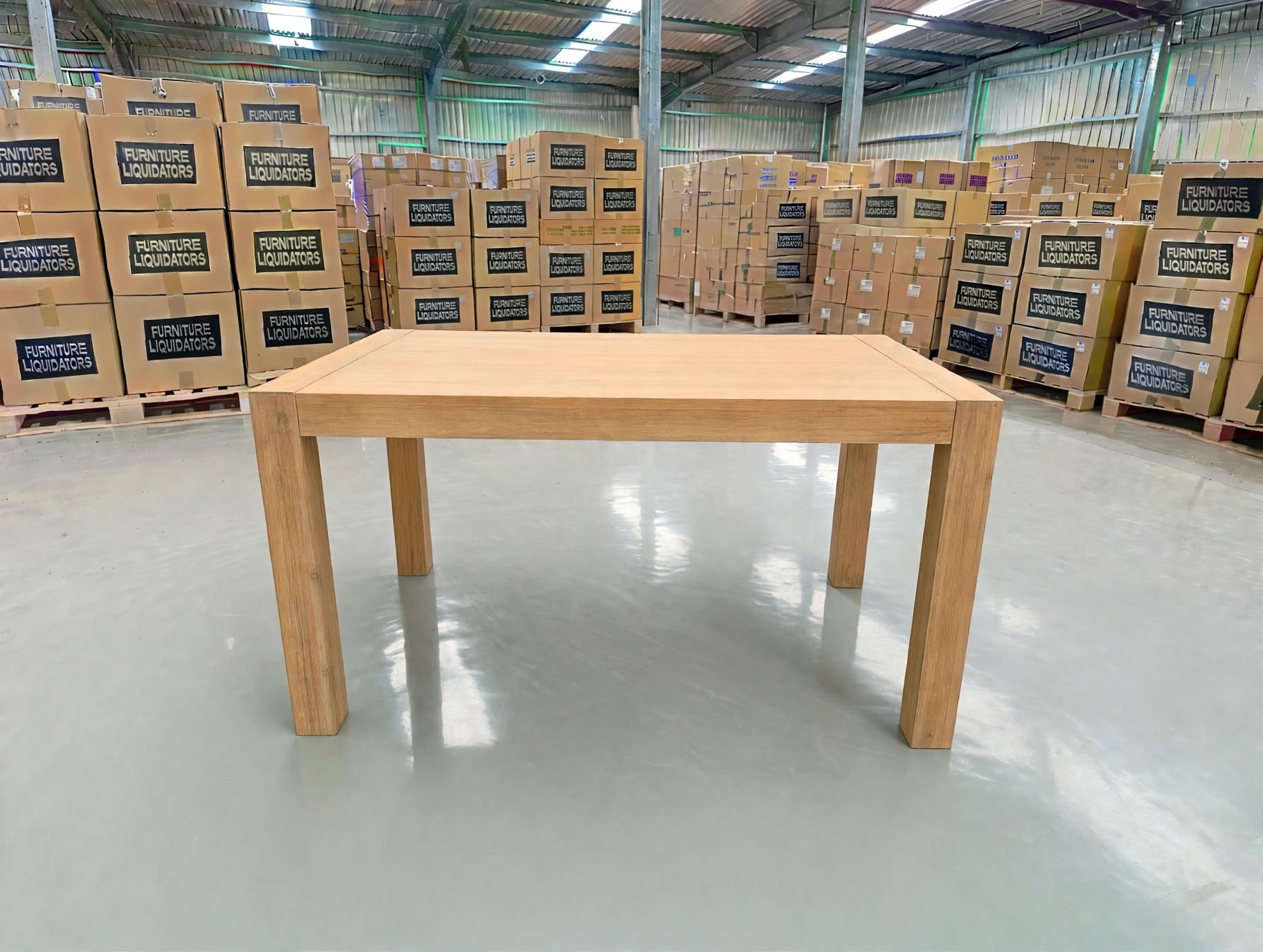 Beachport 1200 Dining Table In Wire Brush Finish