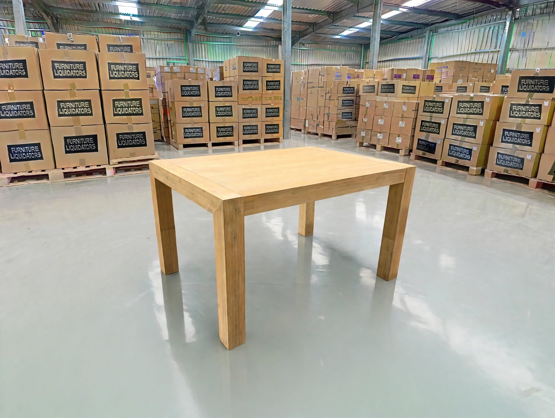 Beachport 1200 Dining Table In Wire Brush Finish
