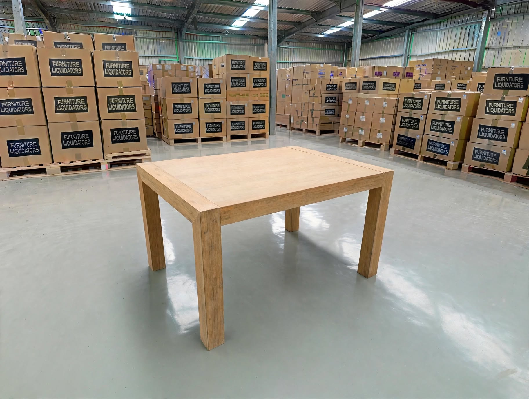 Beachport 1200 Dining Table In Wire Brush Finish
