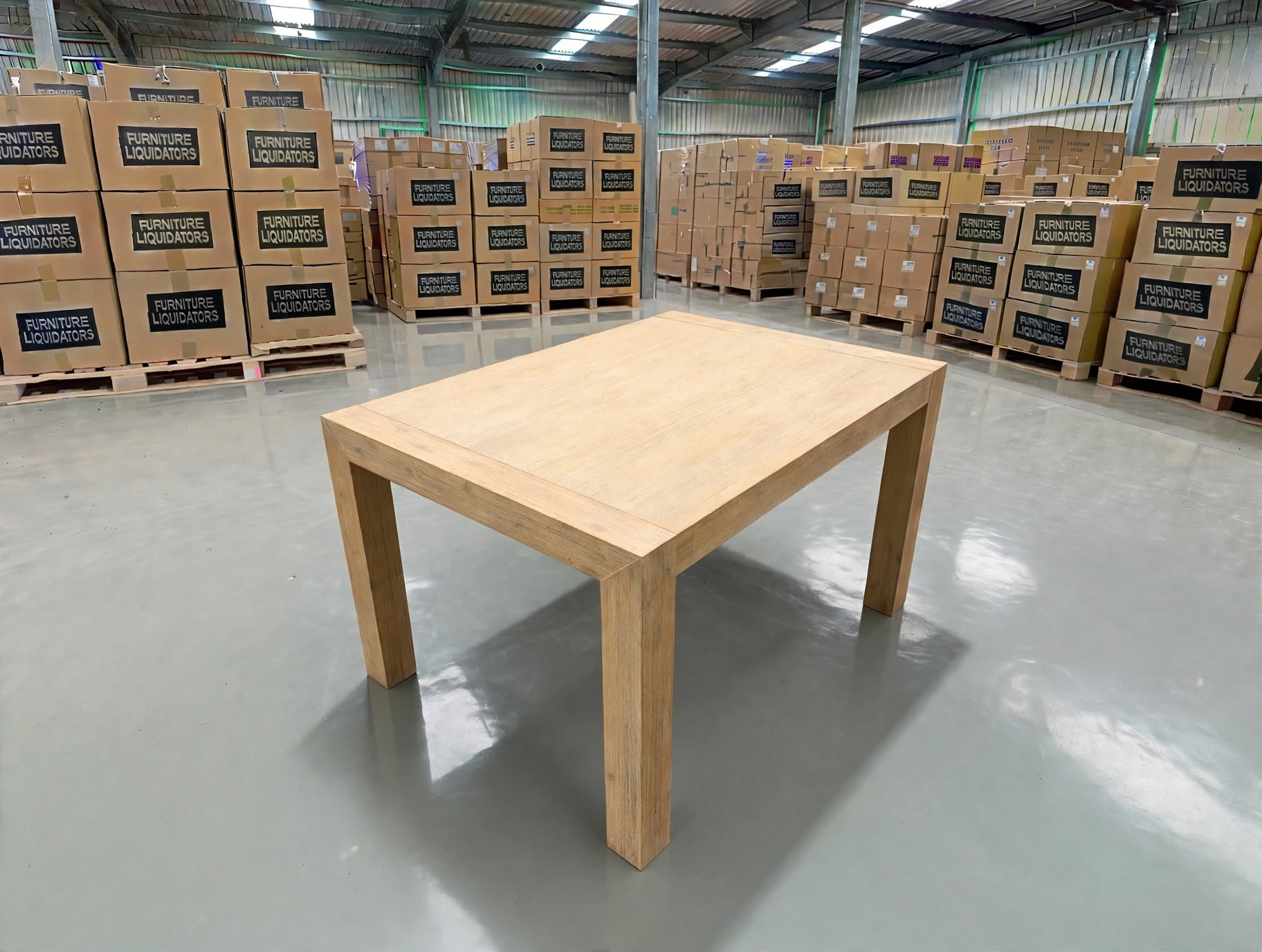 Beachport 1200 Dining Table In Wire Brush Finish