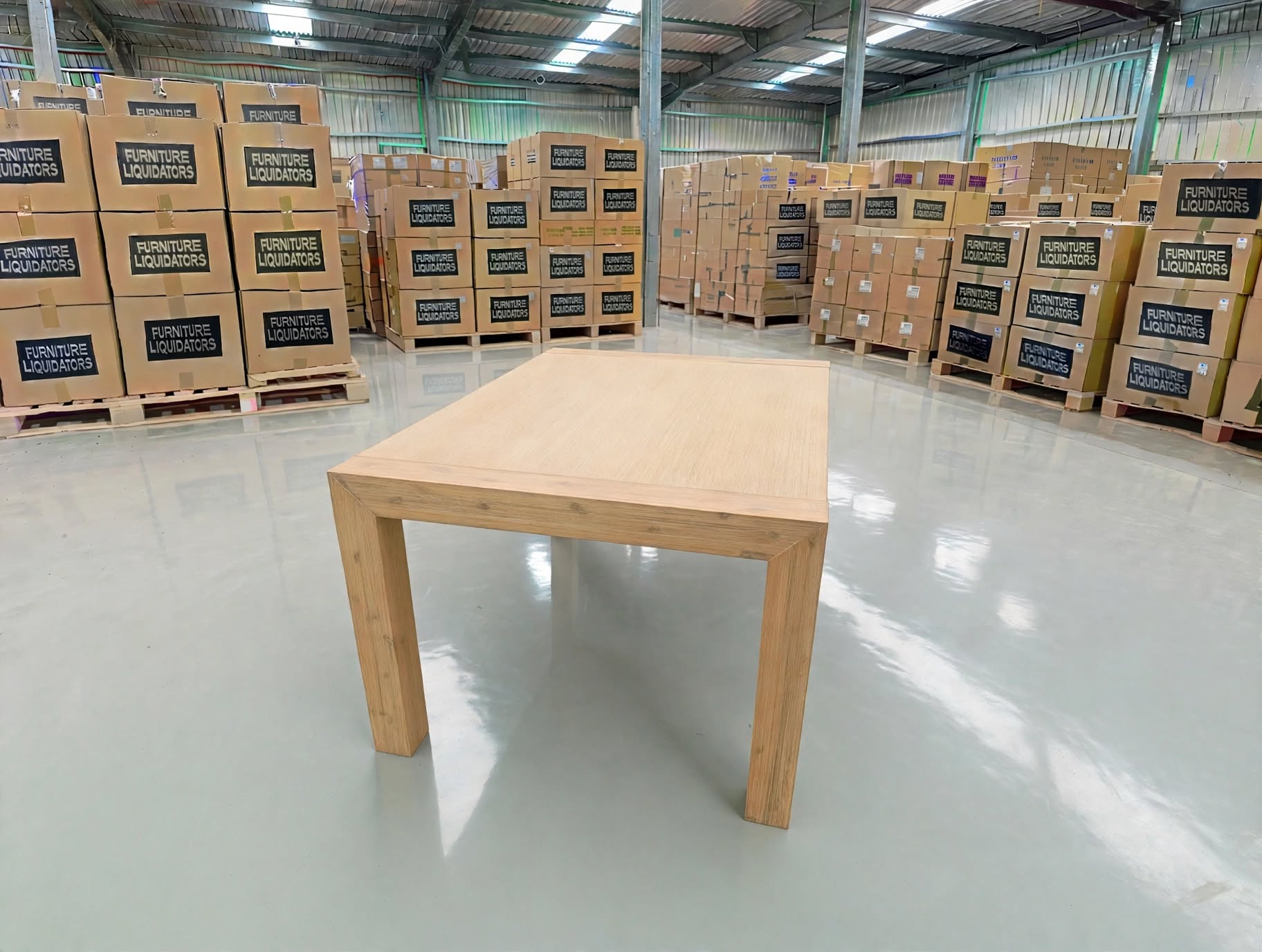 Beachport 1200 Dining Table In Wire Brush Finish