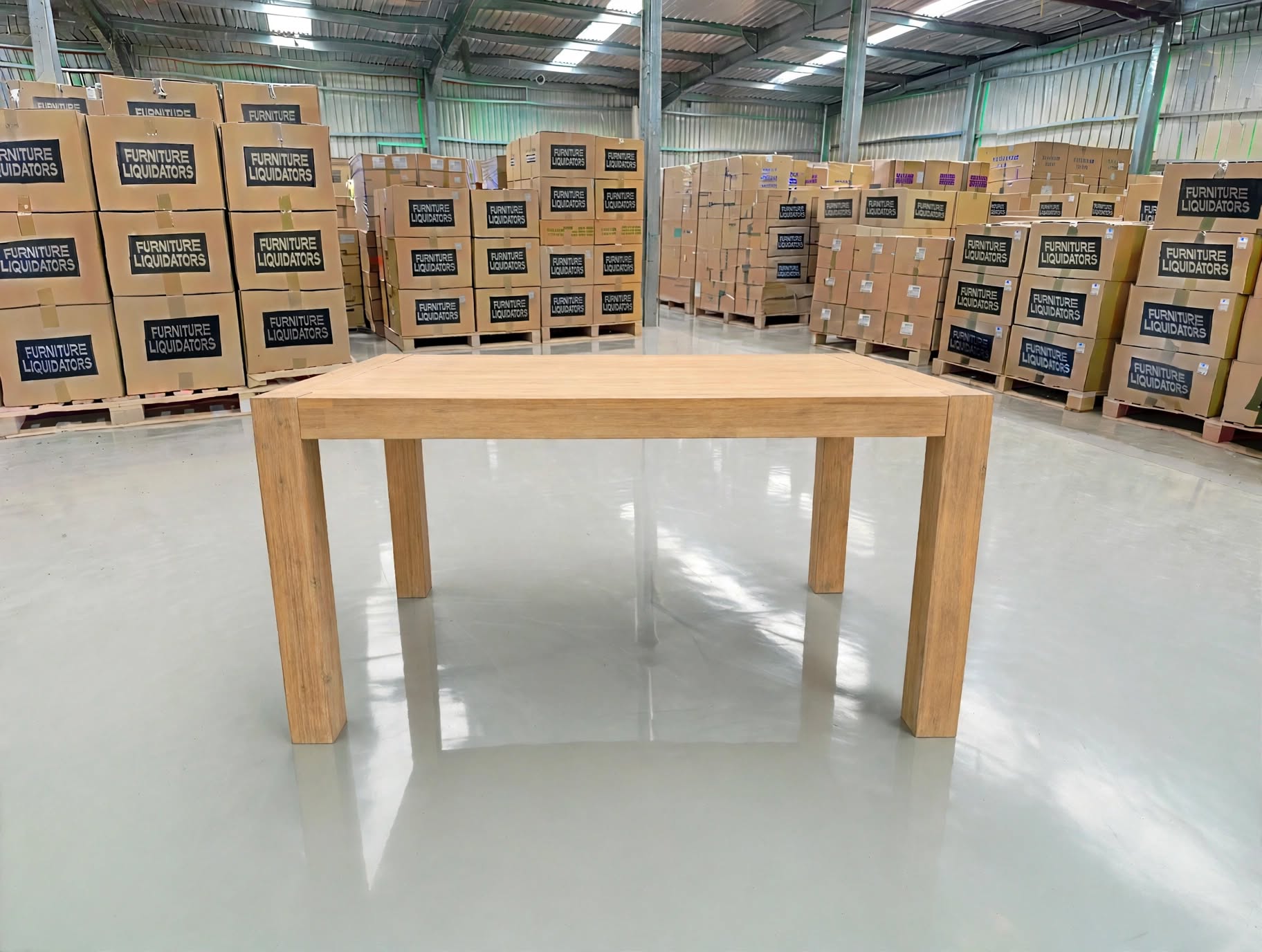 Beachport 1200 Dining Table In Wire Brush Finish
