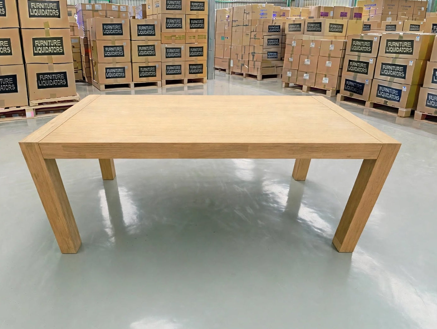 Beachport 1800 dining Table In Wire Brush Finish