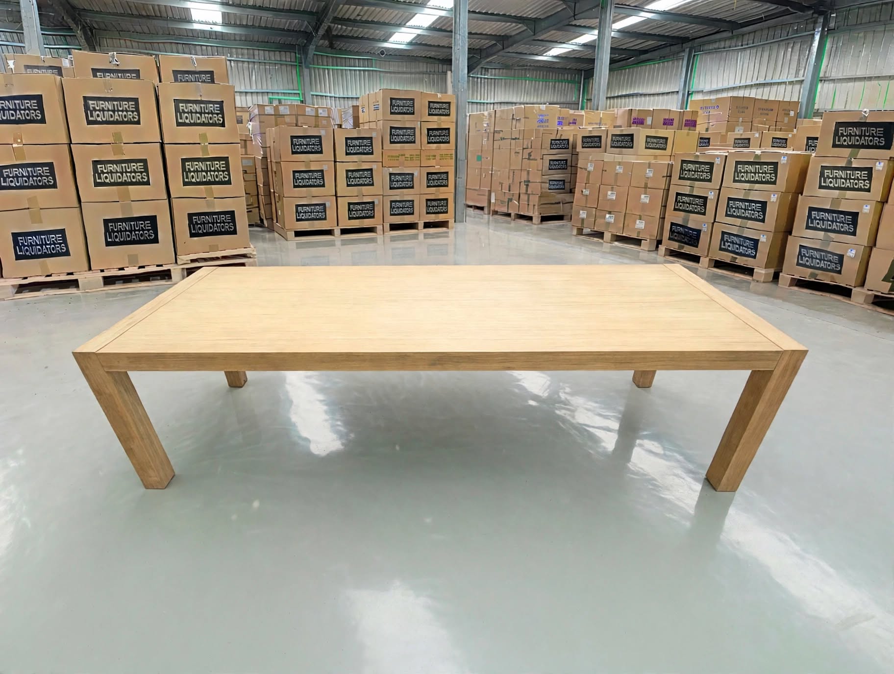 Beachport 2100 Dining Table In Wire Brush Finish