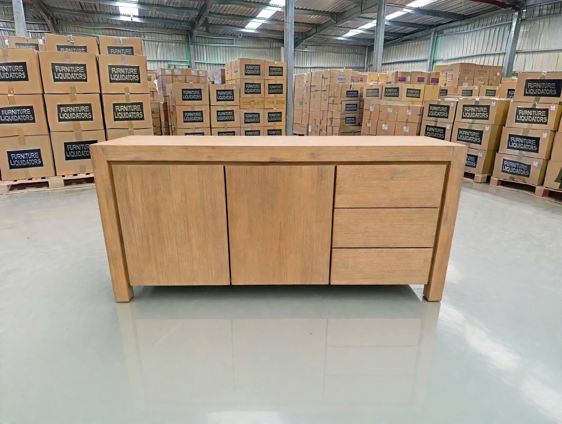 Beachport Buffet In Wire Brush Finish