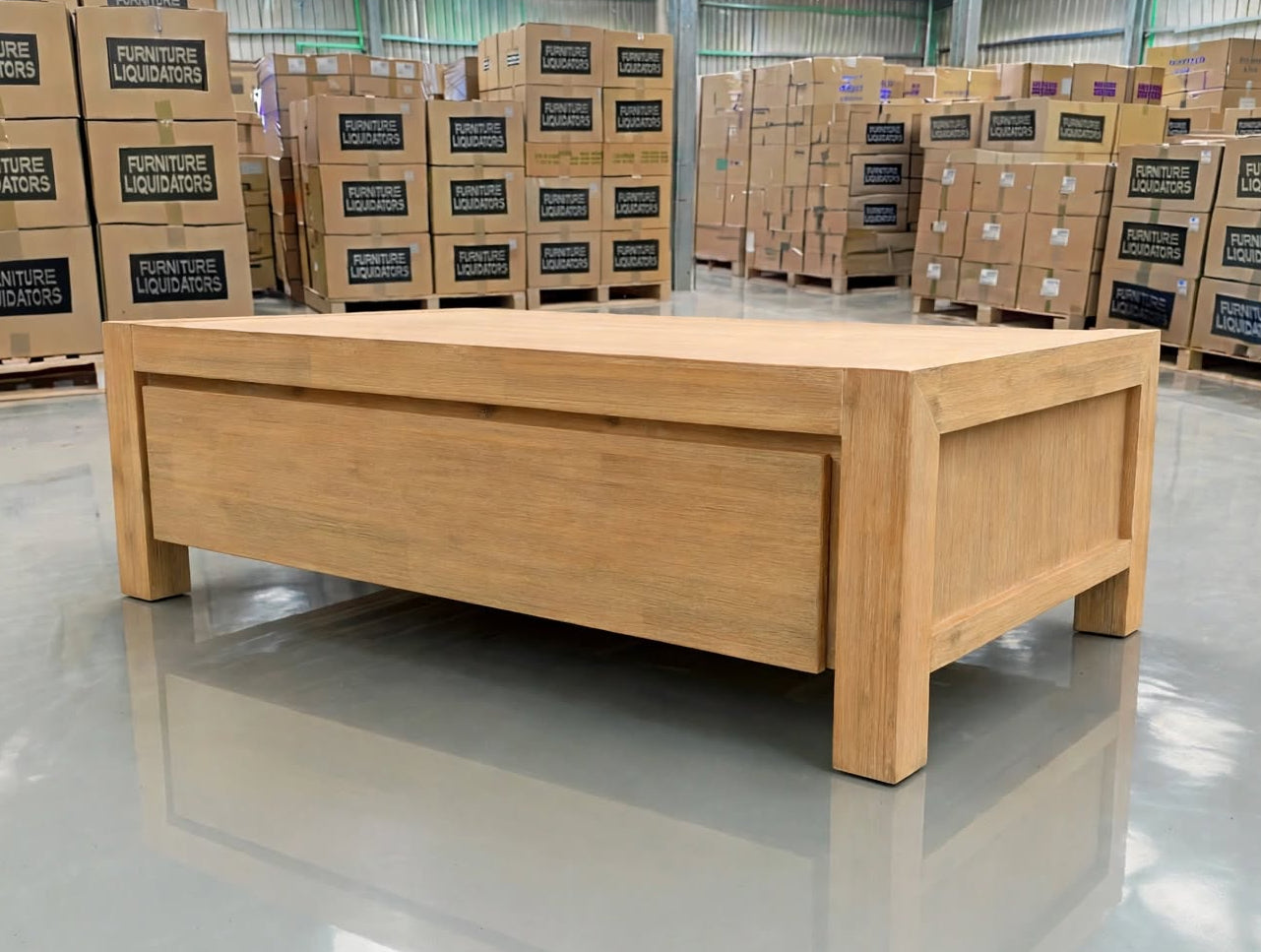 Beachport Coffee Table In Wire Brush