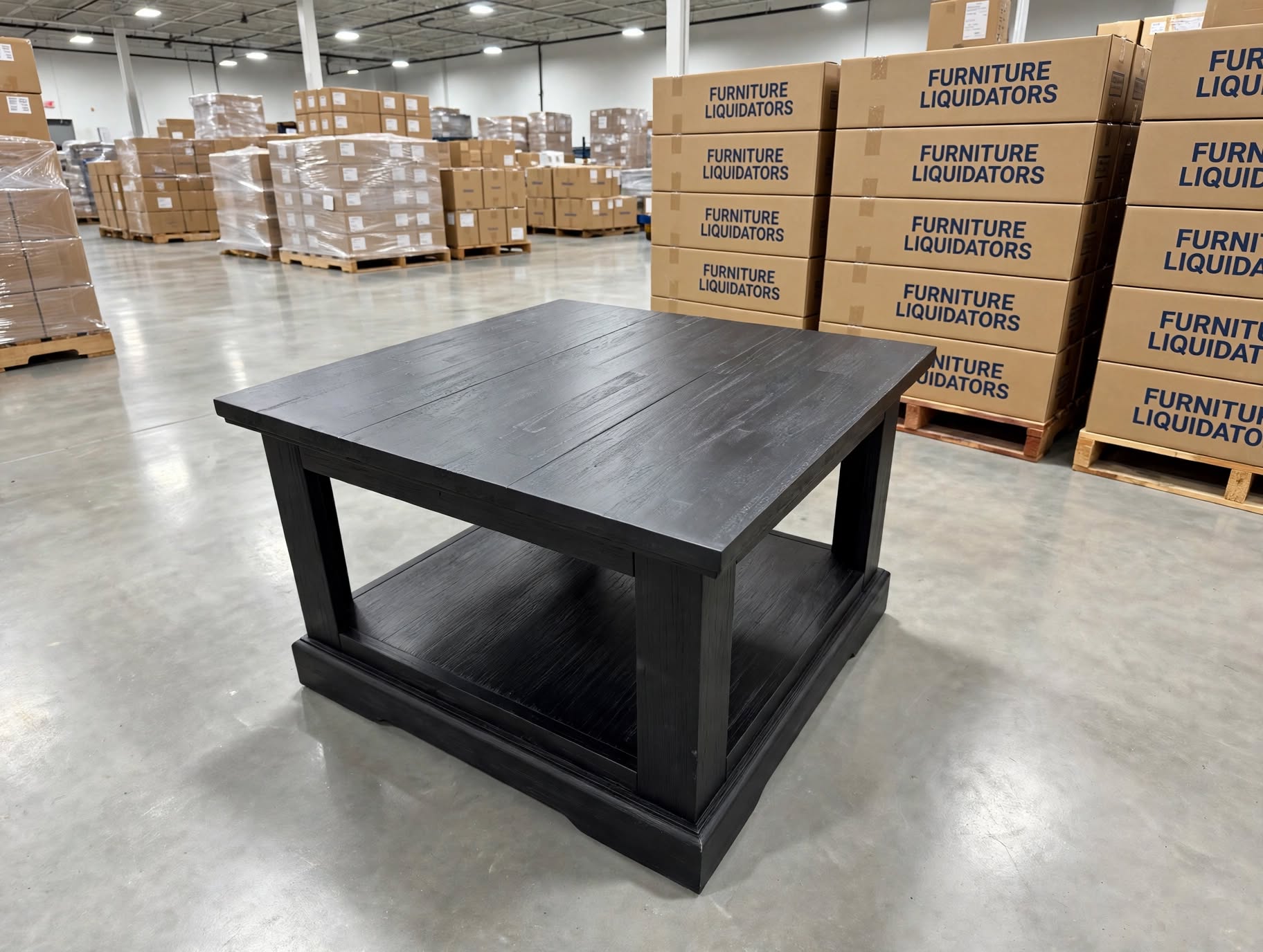 Dark Night Lamp Table Black