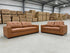 Abbie 3+2 Full Leather Lounge Tan Colour