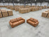 Abbie 3+2 Full Leather Lounge Tan Colour